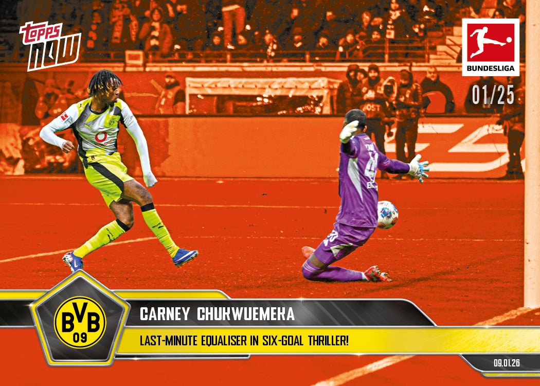 Carney Chukwuemeka - 2025-26 Bundesliga Topps NOW - Card 90 - PR: 292 - Image 5