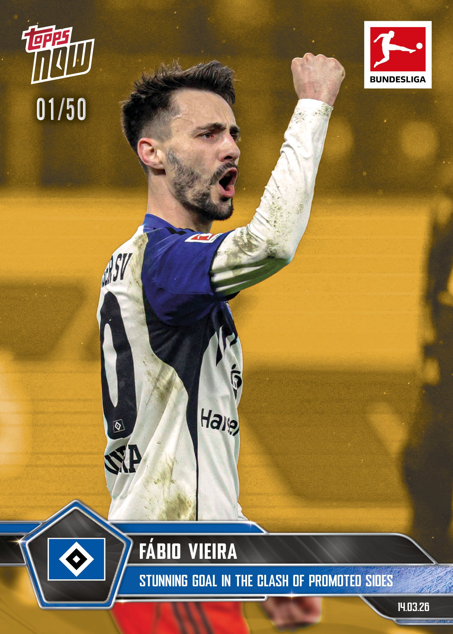 Fábio Vieira - 2025-26 Bundesliga Topps NOW - Card 149 - PR:522 - Image 6