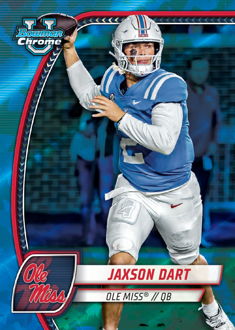 2024 Bowman University Chrome Football Sapphire Edition - Hobby Box - Image 5
