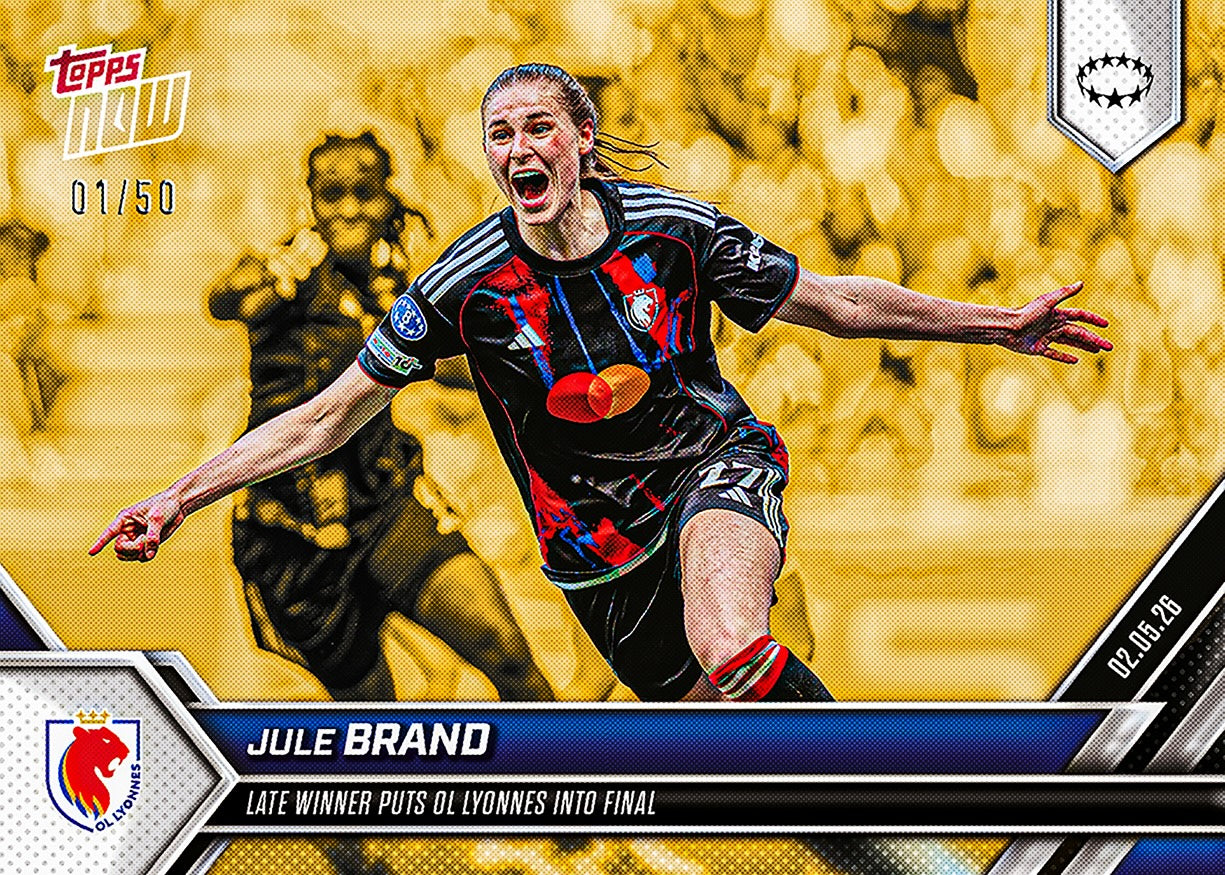 Jule Brand - 2025-26 UWCL Topps NOW - Card 28 - PR: 615 - Image 6