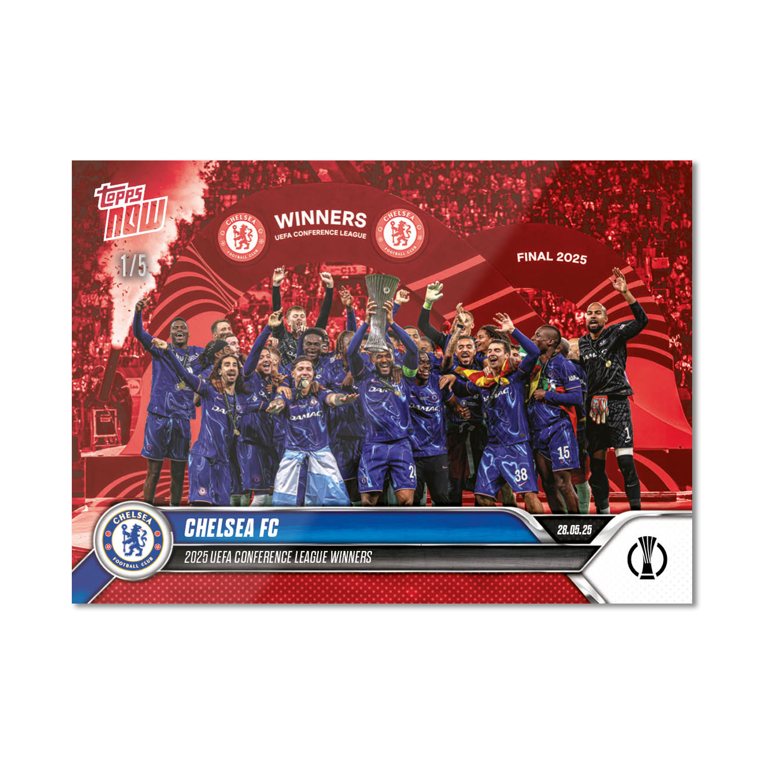 Chelsea FC - 2024-25 UECL Topps NOW - Card 15 - PR: 1410 - Image 3