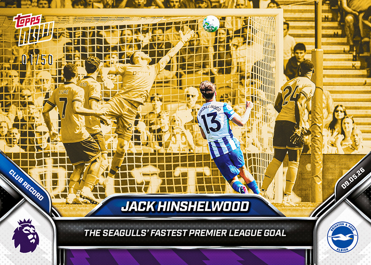 Jack Hinshelwood - 2025-26 Premier League Topps NOW - Card 189 - PR: 142 - Image 6