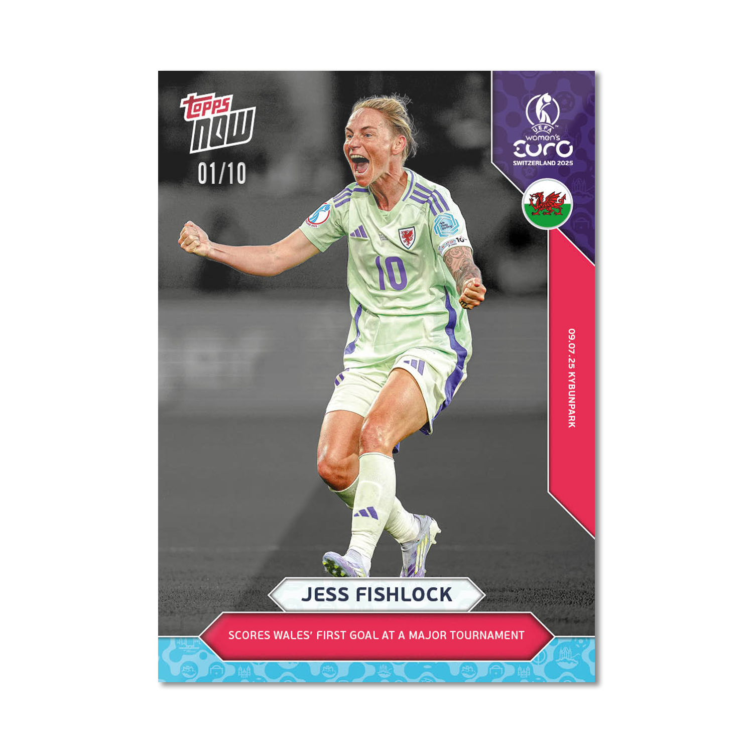 Jess Fishlock - UEFA Women’s EURO 2025™ Topps NOW - Card 13 - PR: 202 - Image 4