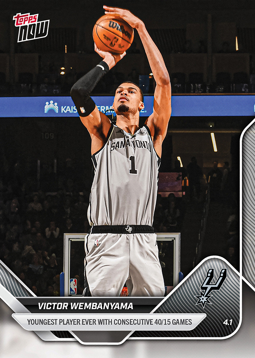 Victor Wembanyama - 2025-26 NBA Topps NOW - Card 238 - PR: 3693