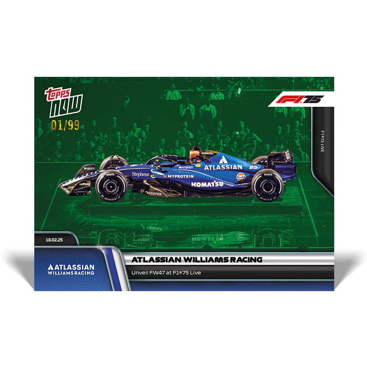 Atlassian Williams Racing - 2025 Formula 1 Topps NOW - Card 9 - PR: 581 - Image 5