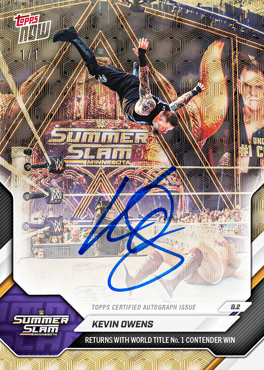 Kevin Owens - 2026 WWE Topps NOW - Card 79 - PR: 1940 - Image 2
