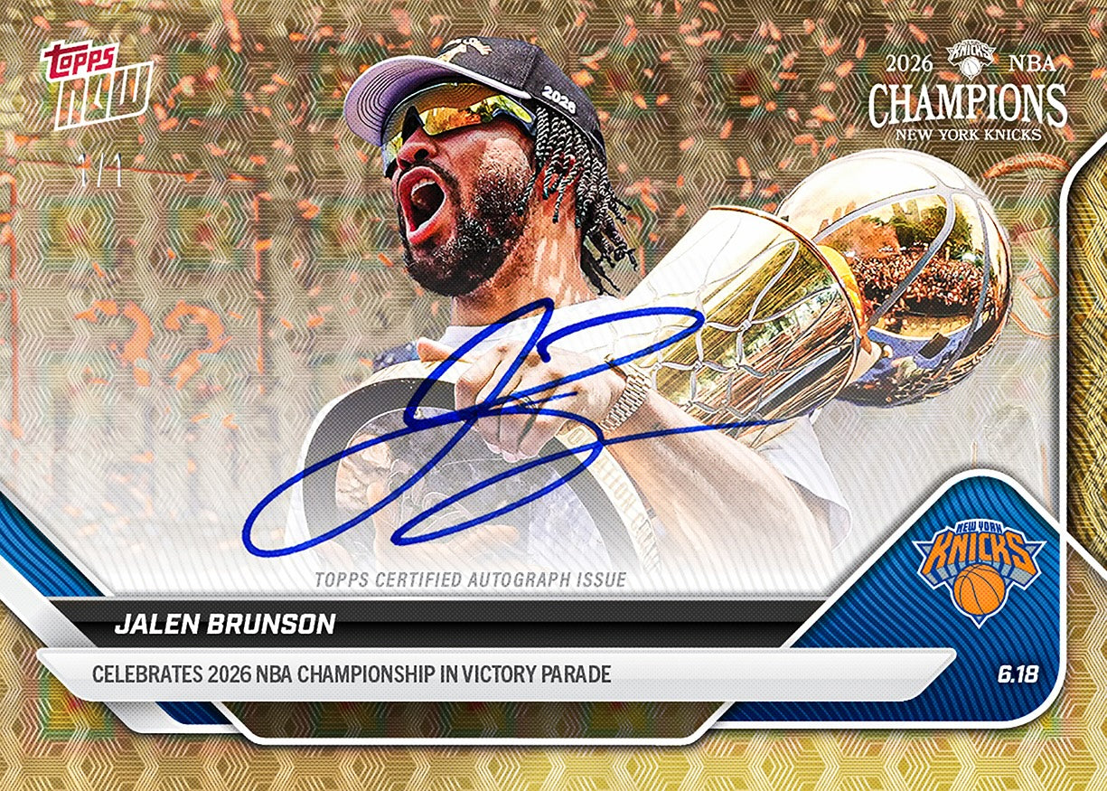 Jalen Brunson - 2025-26 NBA Topps NOW - Card OS01 - PR: 16141 - Image 2