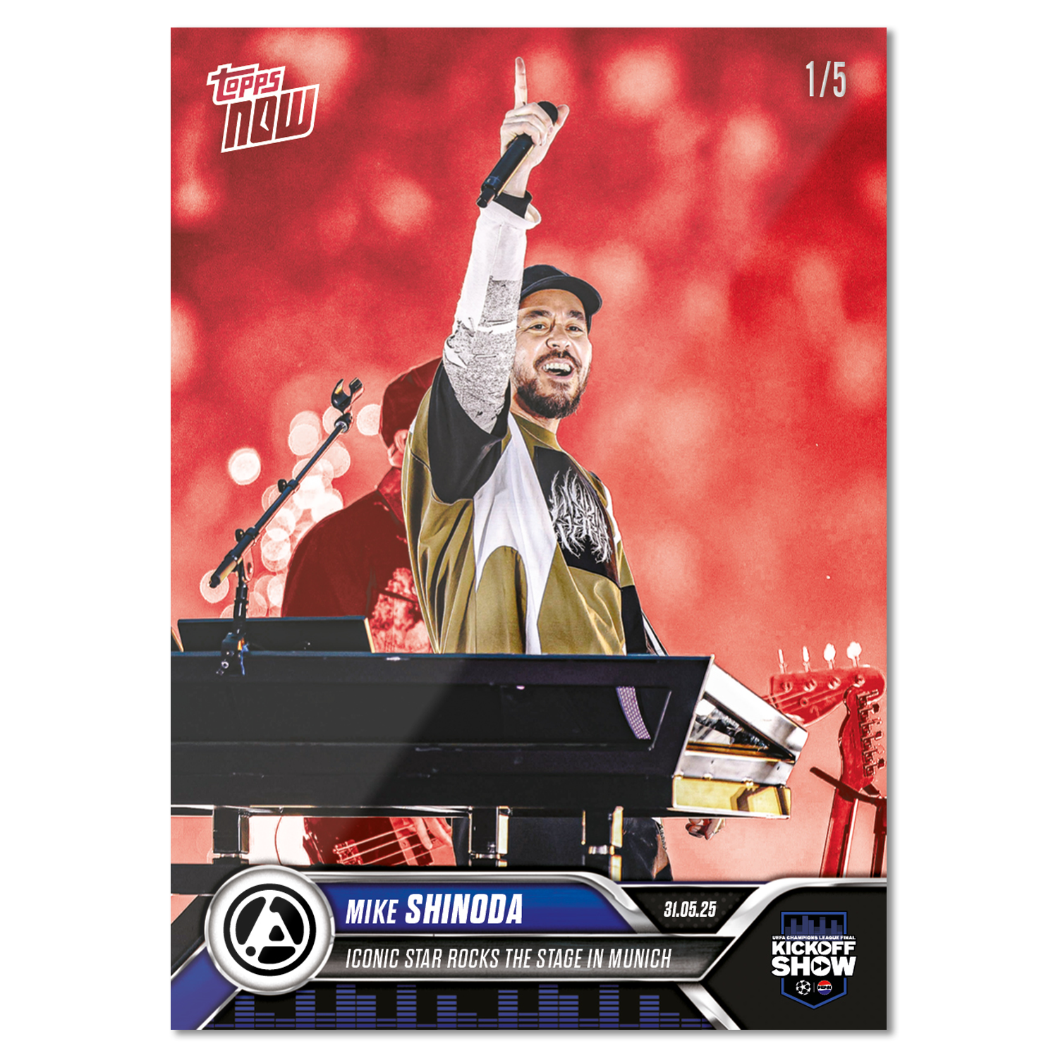 Mike Shinoda - 2024-25 UCL Topps NOW - Card 167 - LOOK FOR AUTOS & AUTO-RELIC - PR: 5884 - Image 5