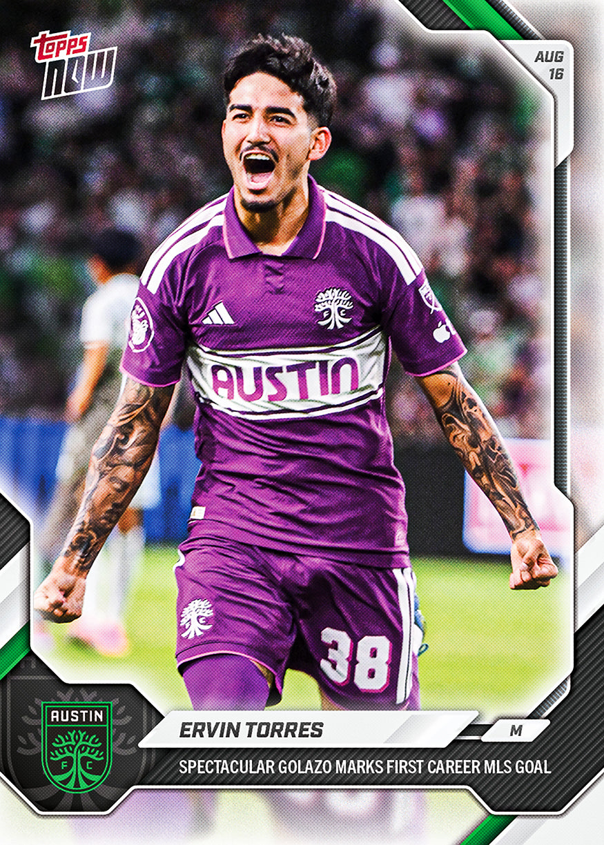 Ervin Torres - 2026 MLS Topps NOW - Card 64 - PR: 431