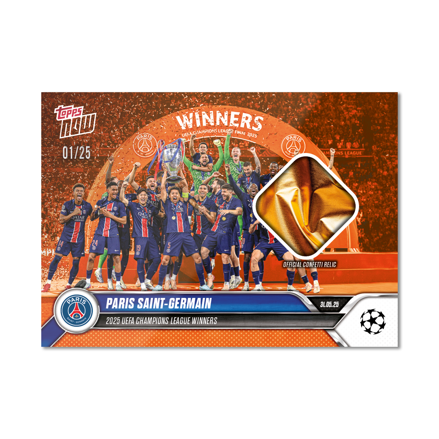 Paris Saint-Germain - 2024-25 UCL Topps NOW - Card 159 - LOOK FOR RELICS - PR: 2963 - Image 5