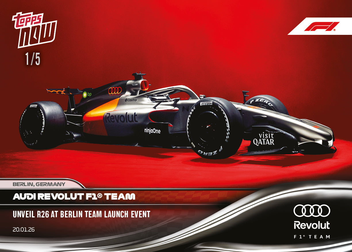 Audi Revolut F1 Team - 2026 Formula 1 Topps NOW - Card 3 - PR: 3951 - Image 4