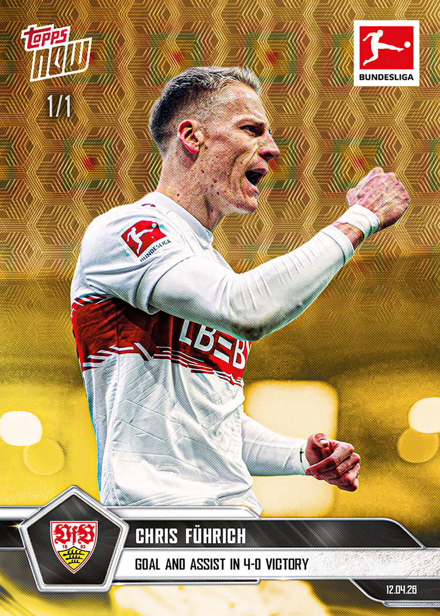 Chris Führich - 2025-26 Bundesliga Topps NOW - Card 170 - PR: 261 - Image 2