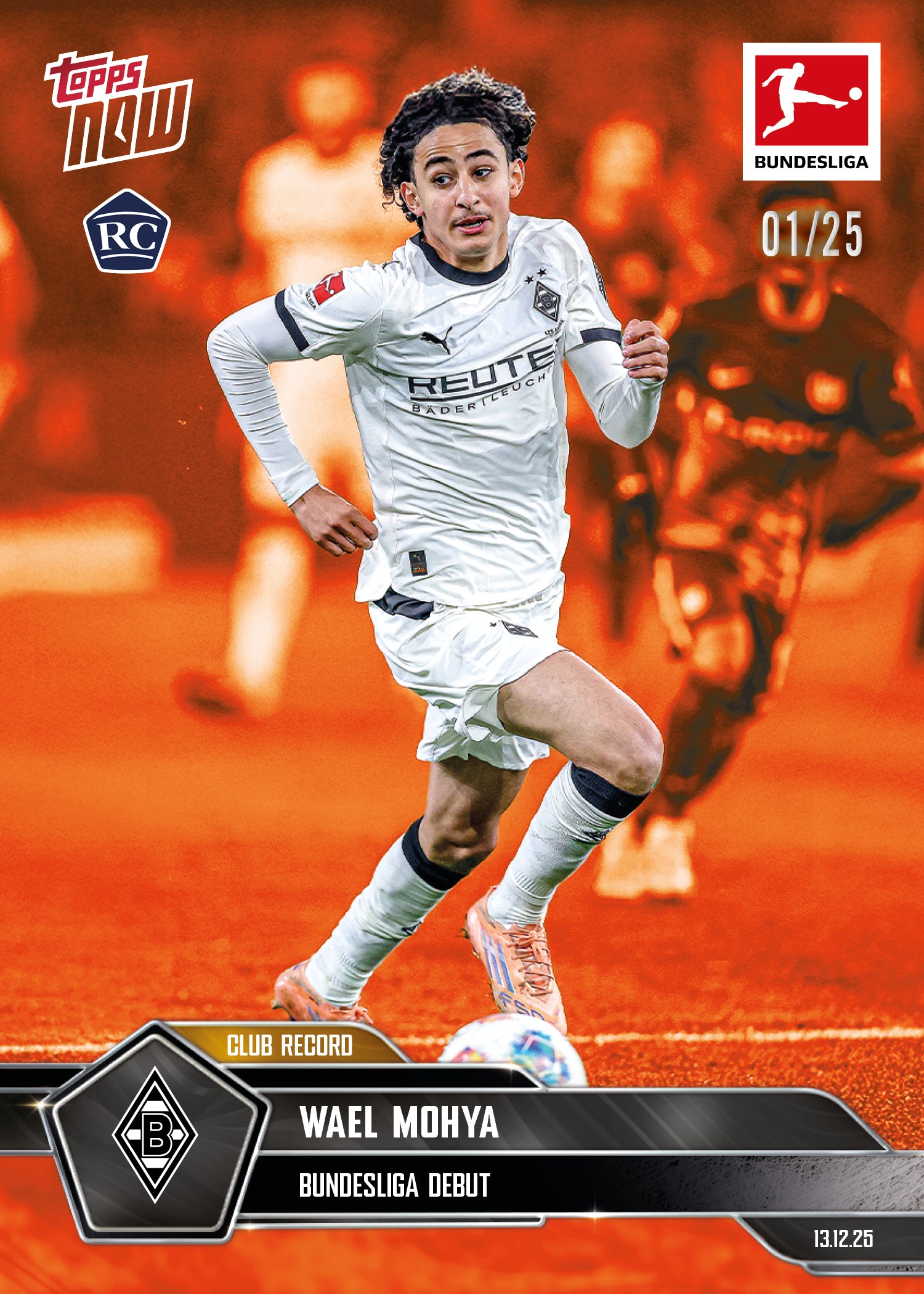 Wael Mohya - 2025-26 Bundesliga Topps NOW - Card 81 - PR: 1512 - Image 5