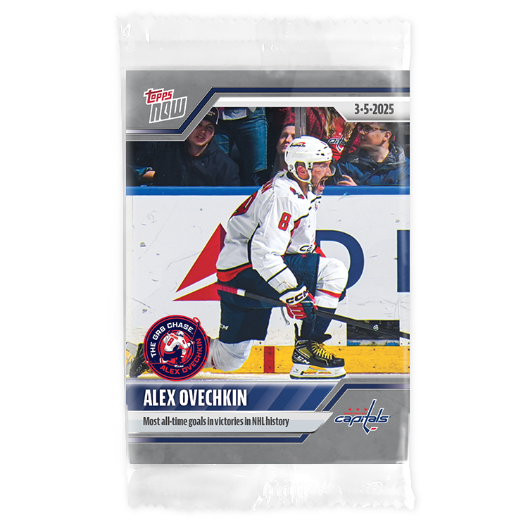 Alex Ovechkin - 2024-25 NHL Topps NOW - Sticker # 126 Pack - PR: 875