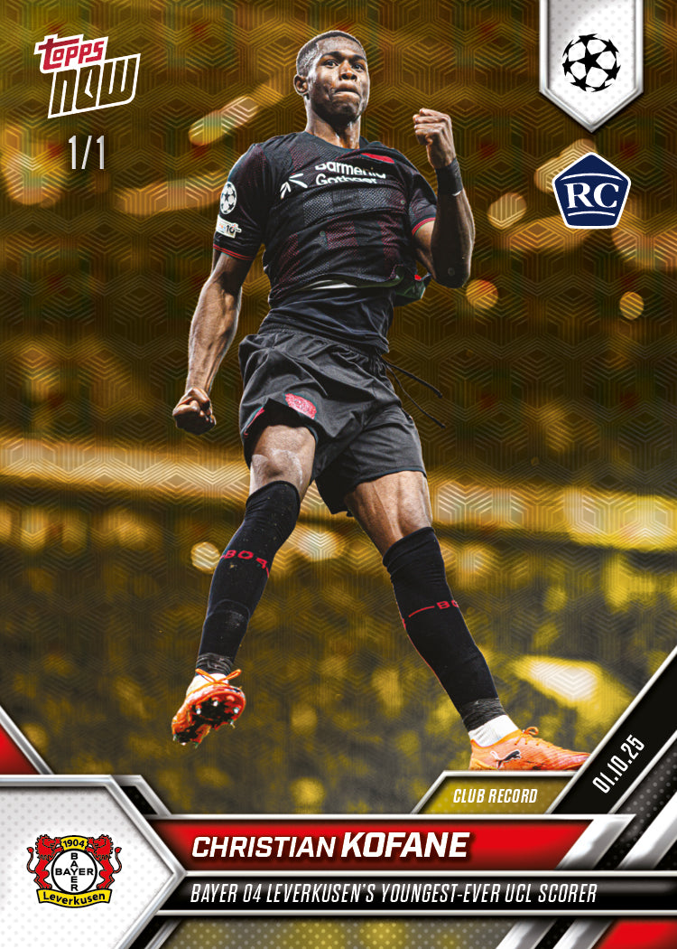 Christian Kofane - 2025-26 UCL Topps NOW - Card 30 - Image 2