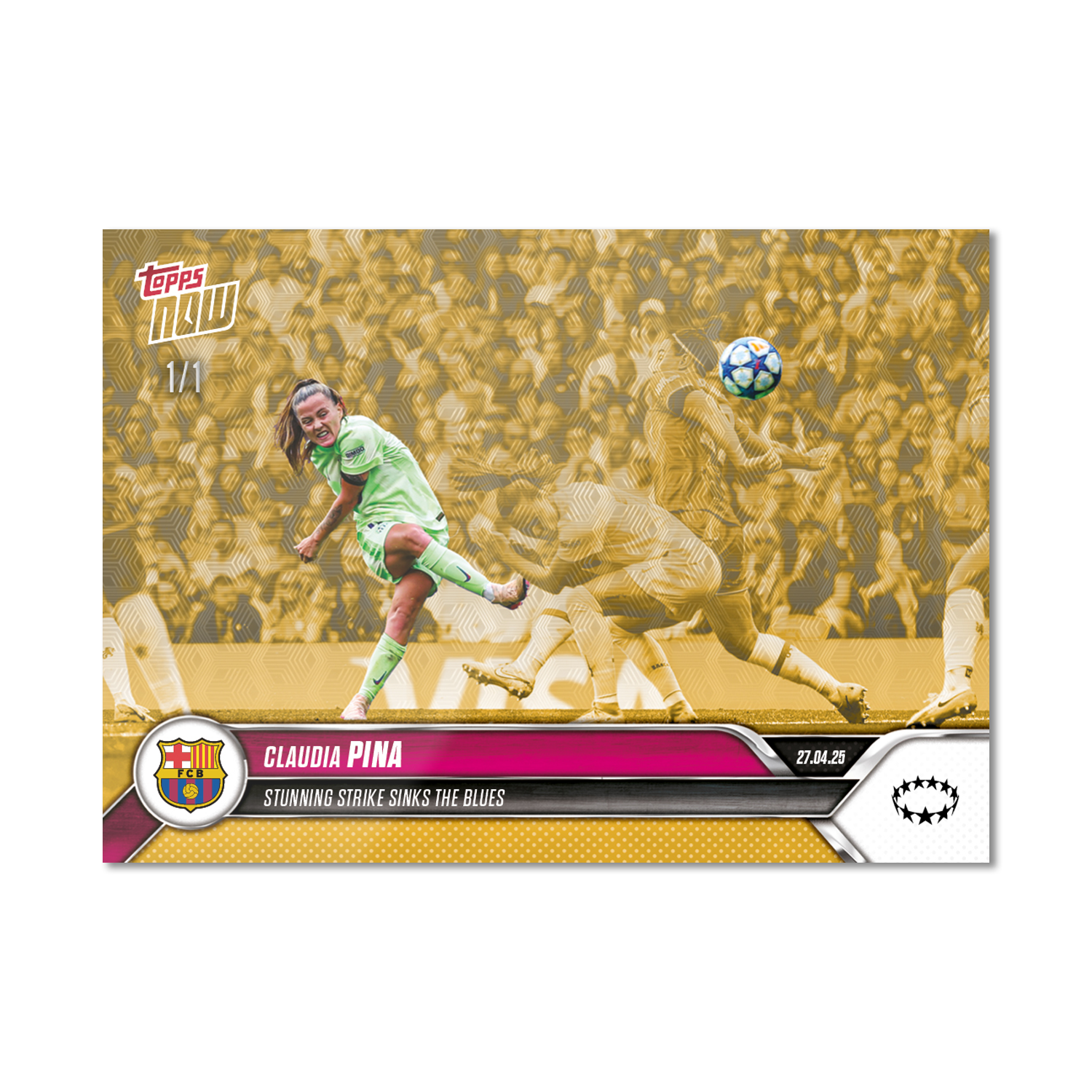 Claudia Pina - 2024-25 UWCL Topps NOW - Card 24 - PR: 236 - Image 2