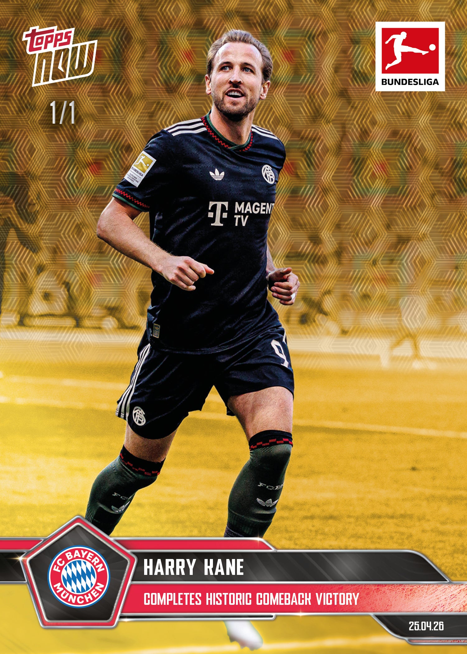 Harry Kane - 2025-26 Bundesliga Topps NOW - Card 178 - PR: 516 - Image 2