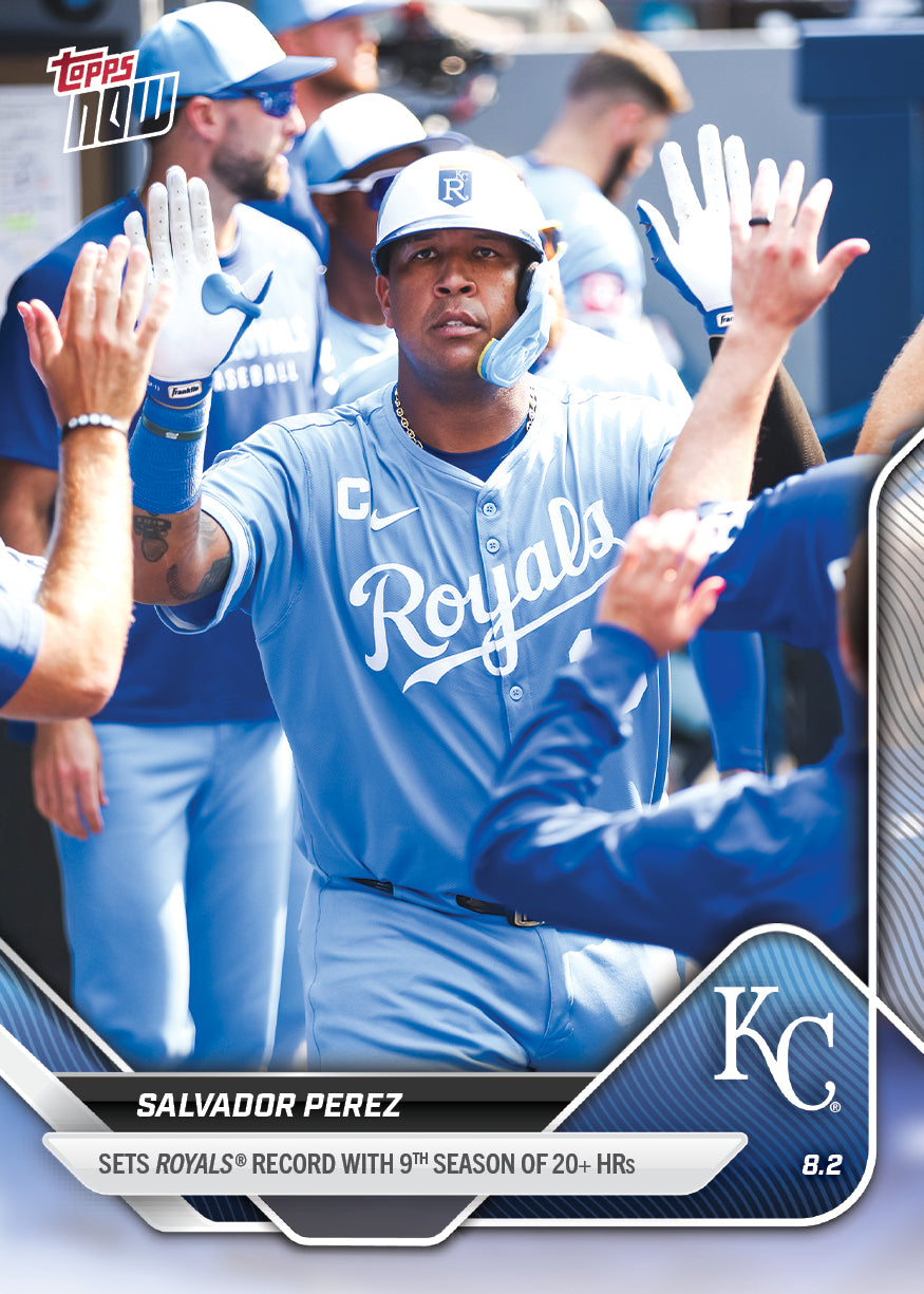 Salvador Perez - 2025 MLB Topps NOW - Card 502 - PR: 531