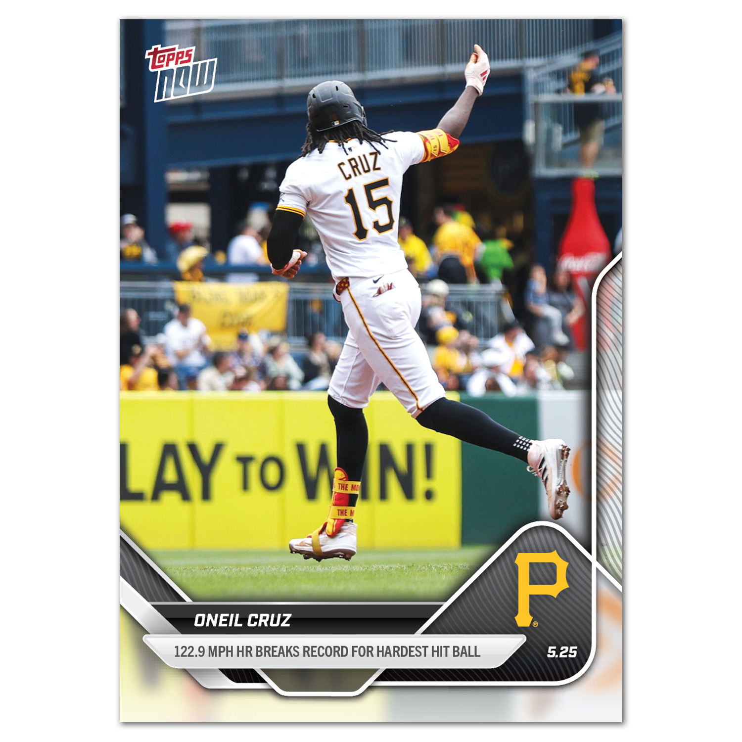 Oneil Cruz - 2025 MLB Topps NOW - Card 212 - PR: 993