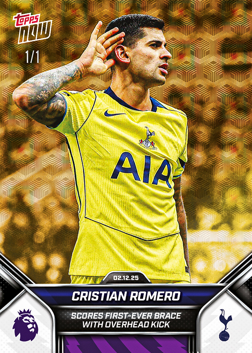 Cristian Romero - 2025-26 Premier League Topps NOW - Card 71 - PR: 466 - Image 2