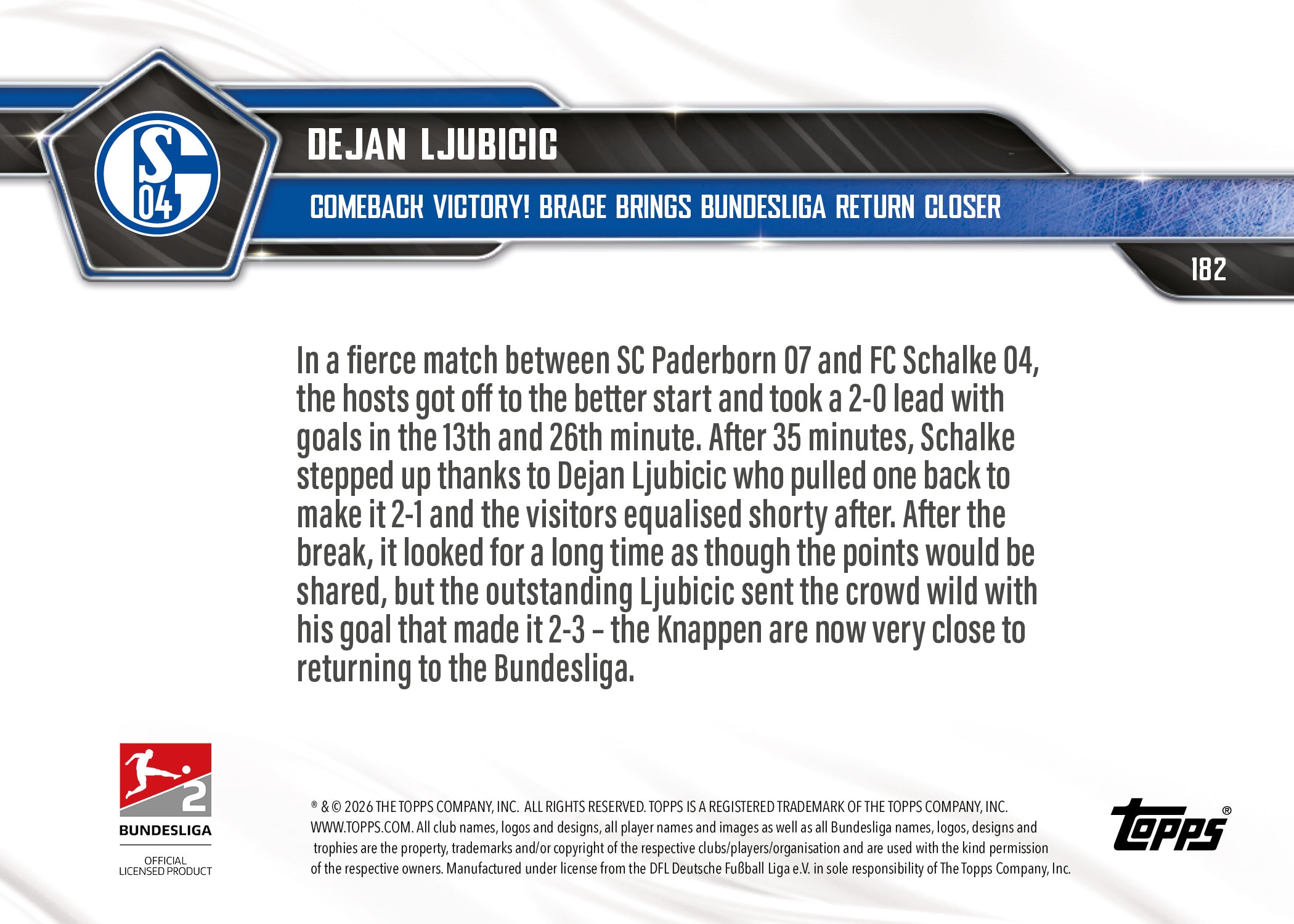 Dejan Ljubicic - 2025-26 Bundesliga Topps NOW - Card 182 - PR: 463 - Image 7