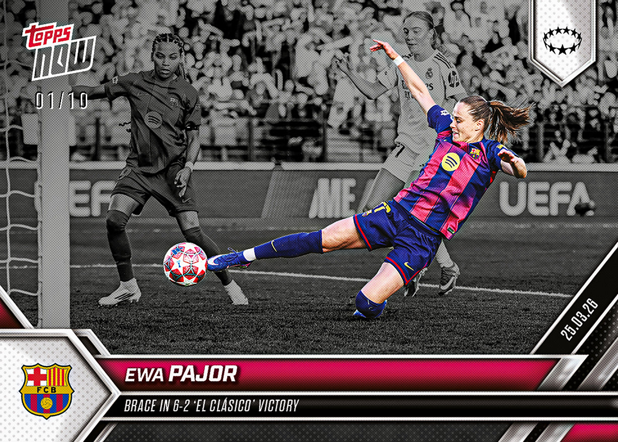 Ewa Pajor - 2025-26 UWCL Topps NOW - Card 24 - PR: 279 - Image 4