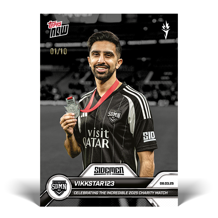 Vikkstar123 - 2025 Sidemen Charity Match Topps NOW Card 14 - LOOK FOR AUTO - PR: 146 - Image 5