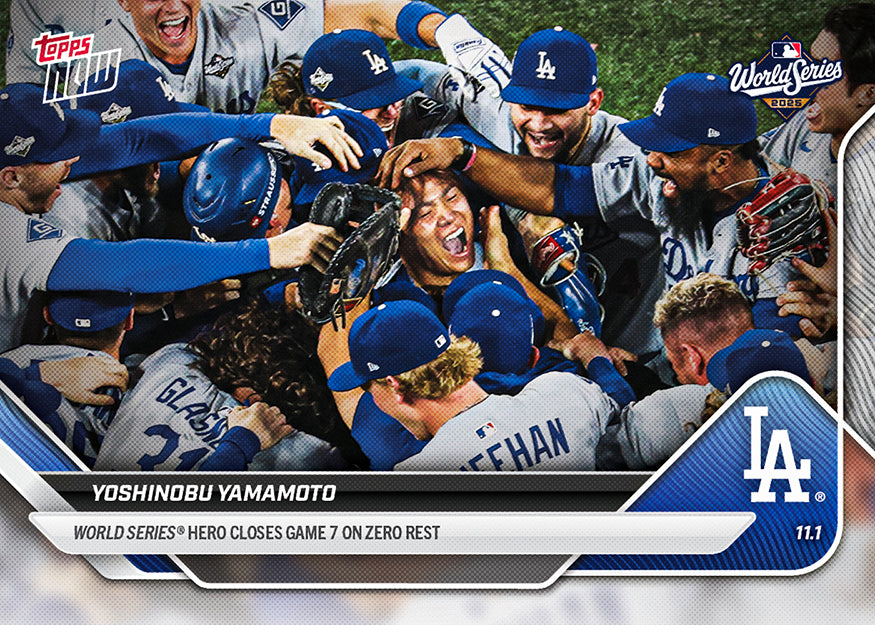 Yoshinobu Yamamoto - 2025 MLB Topps NOW - Card 925 - PR: 50705 - Image 4
