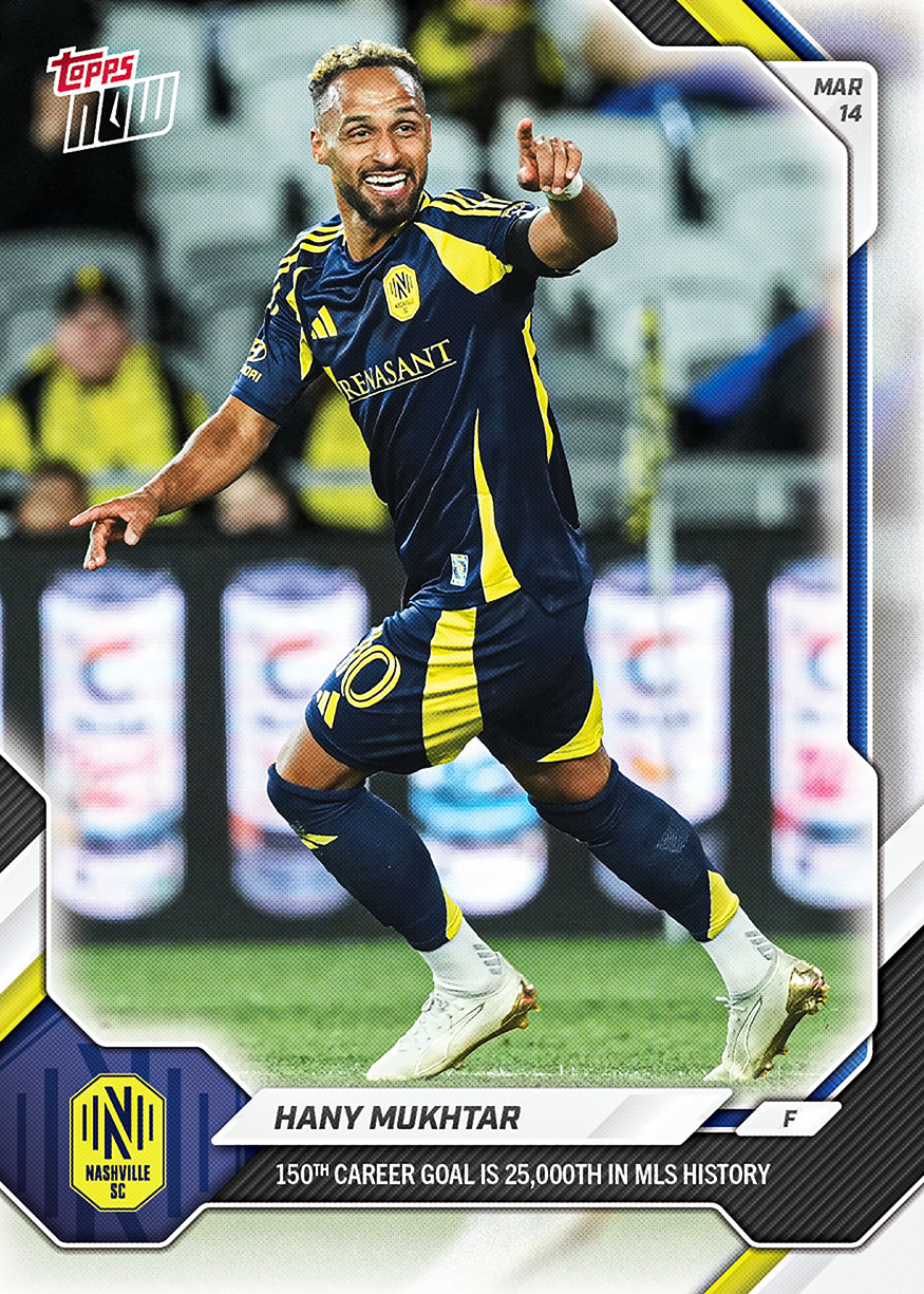 Hany Mukhtar - 2026 MLS Topps NOW - Card 14 - PR: 301