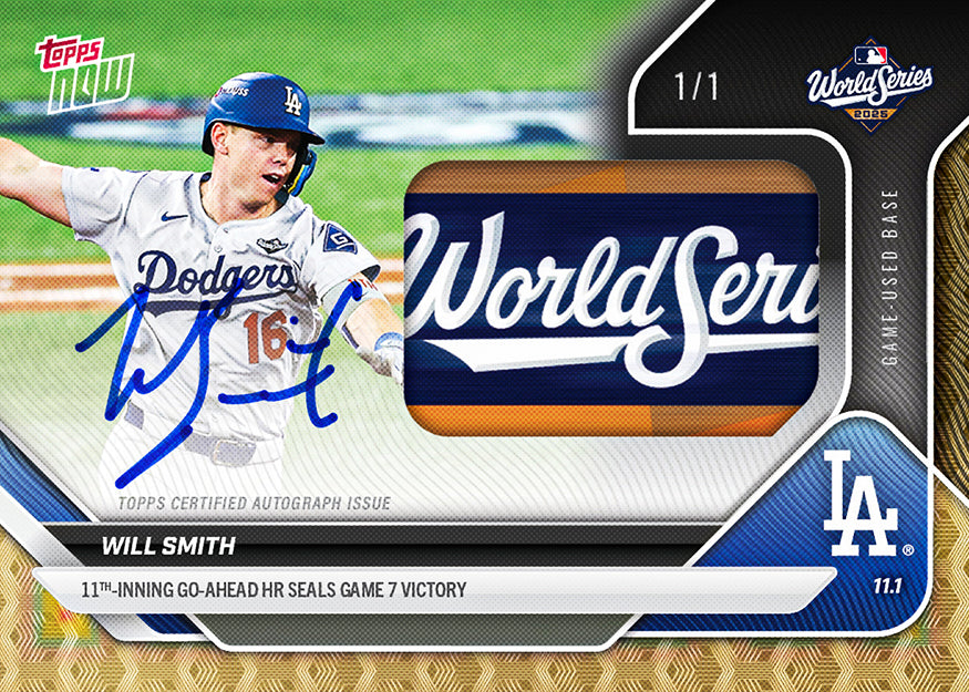 Alternative view of Will Smith - 2025 MLB Topps NOW - Card 924 - PR: 9898