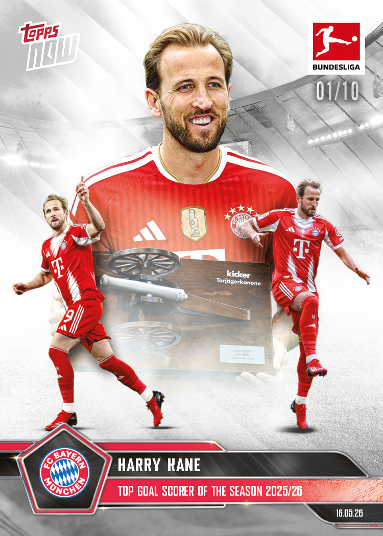 Harry Kane - 2025-26 Bundesliga Topps NOW - Card 194 - PR: 3247 - Image 4
