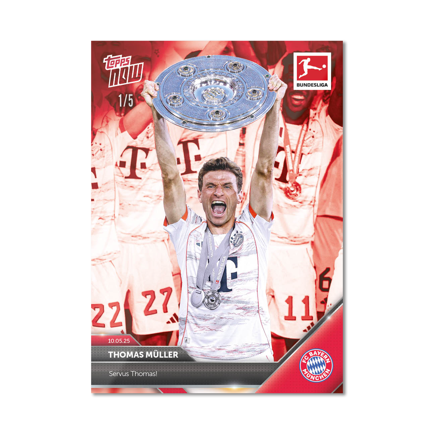 Thomas Müller - 2024-25 Bundesliga Topps NOW - Card 187 - PR: 1738 - Image 3