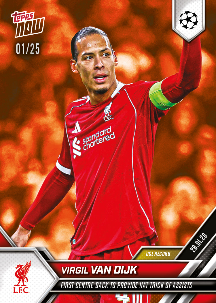 Virgil van Dijk - 2025-26 UCL Topps NOW - Card 82 - PR: 751 - Image 5