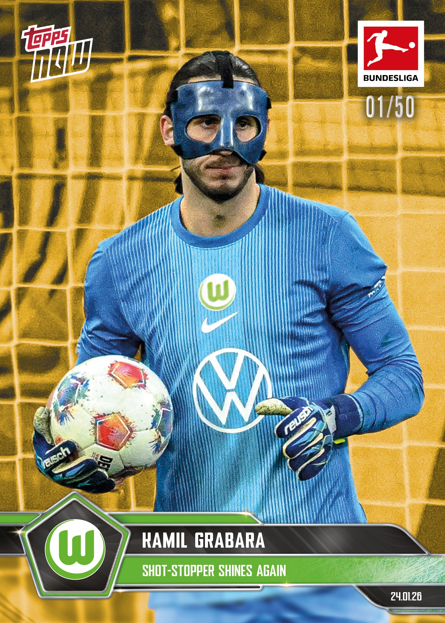 Kamil Grabara - 2025-26 Bundesliga Topps NOW - Card 110 - PR: 136 - Image 6
