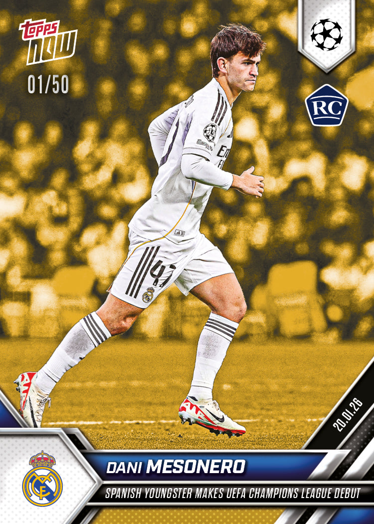 Dani Meso - 2025-26 UCL Topps NOW - Card 76 - PR: 1022 - Image 6