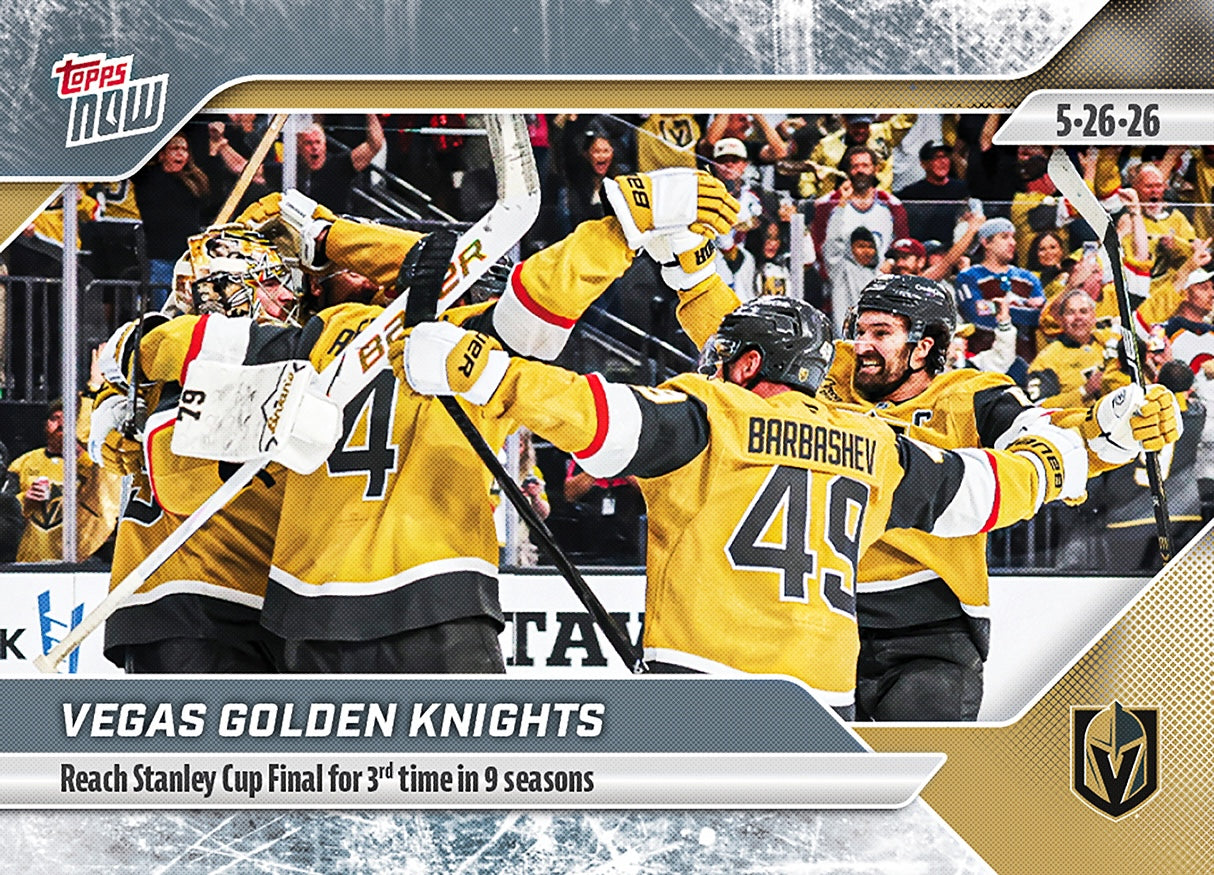 Vegas Golden Knights - 2025-26 NHL Topps NOW - Sticker # 186 Pack - PR: 375