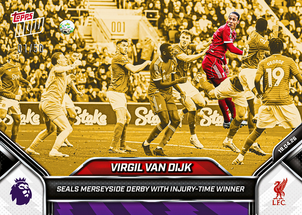 Virgil van Dijk - 2025-26 Premier League Topps NOW - Card 178 - PR: 578 - Image 6