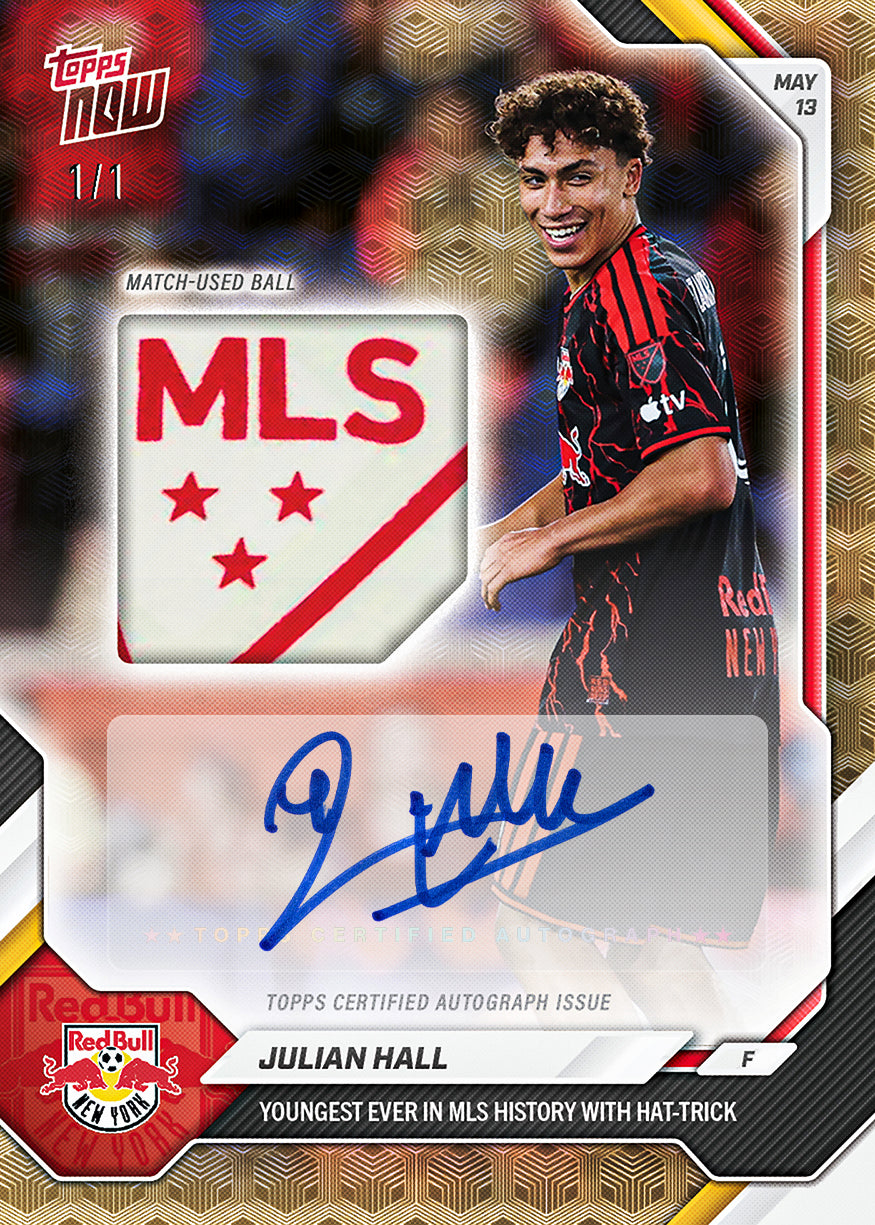 Julian Hall - 2026 MLS Topps NOW - Card 43 - PR: 1190 - Image 2