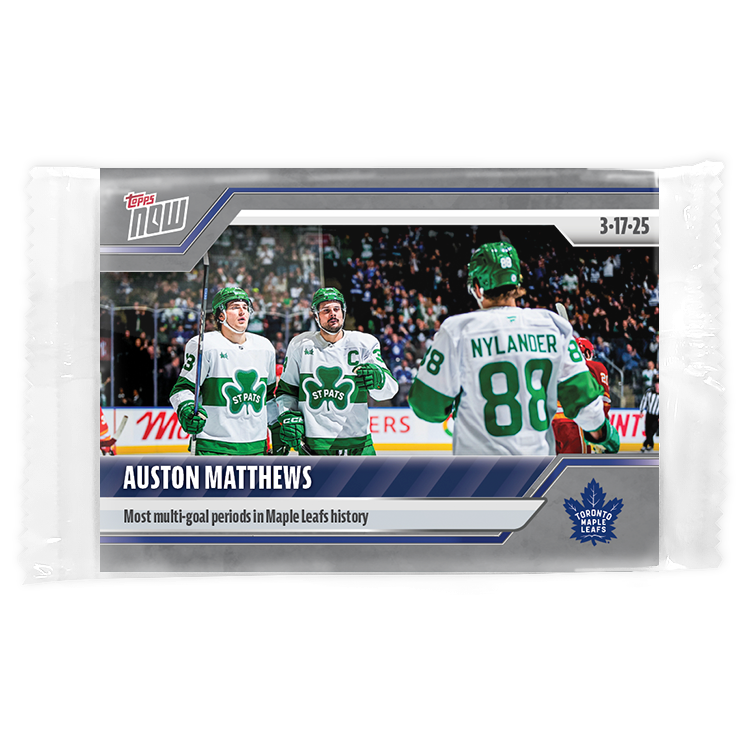 Auston Matthews - 2024-25 NHL Topps NOW - Sticker # 136 Pack - PR: 155