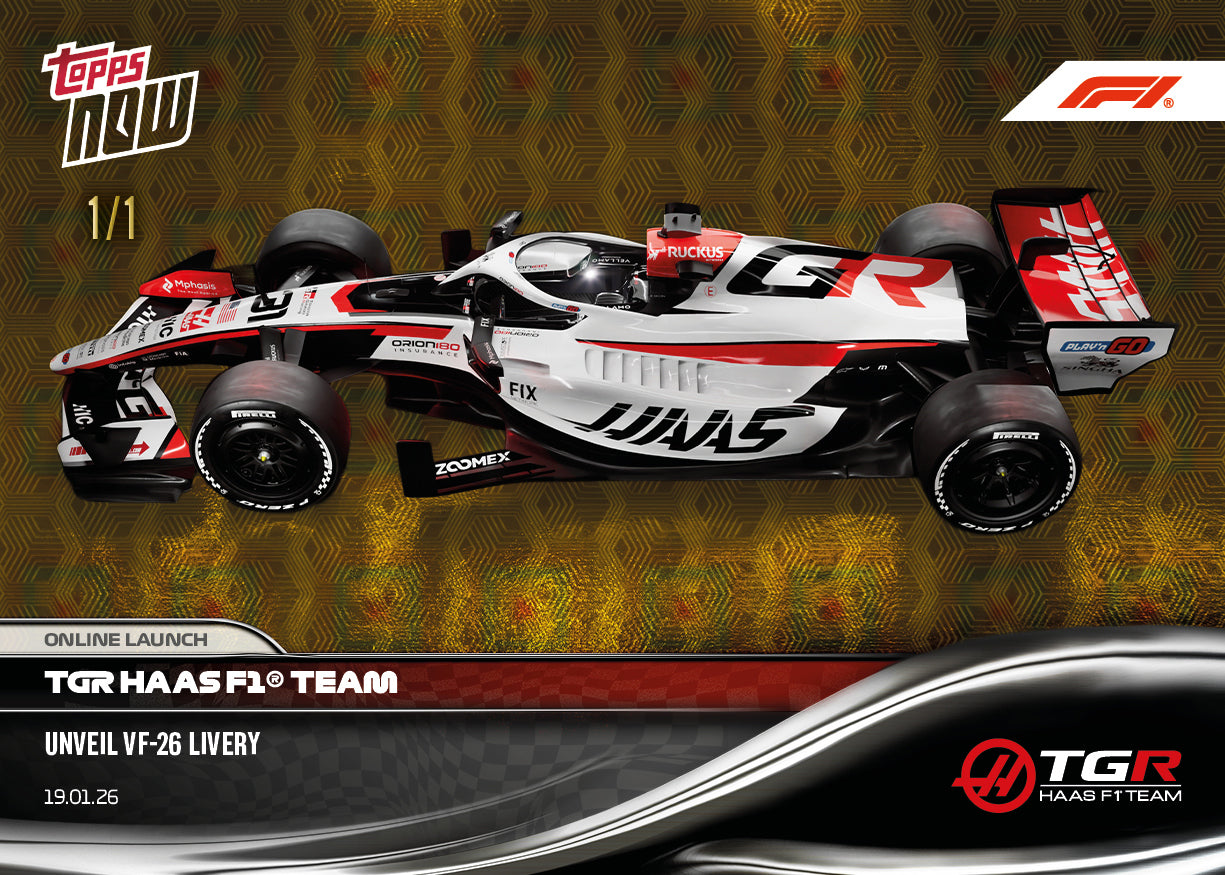 MoneyGram Haas F1 Team - 2026 Formula 1 Topps NOW - Card 6 - PR: 1411 - Image 3