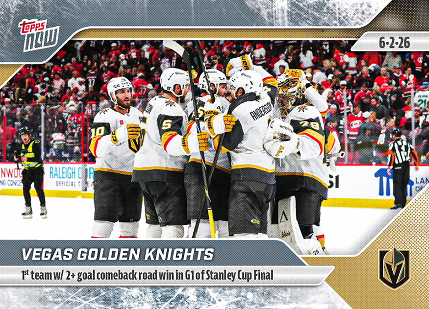 Vegas Golden Knights - 2025-26 NHL Topps NOW - Sticker # 189 Pack - PR: 195