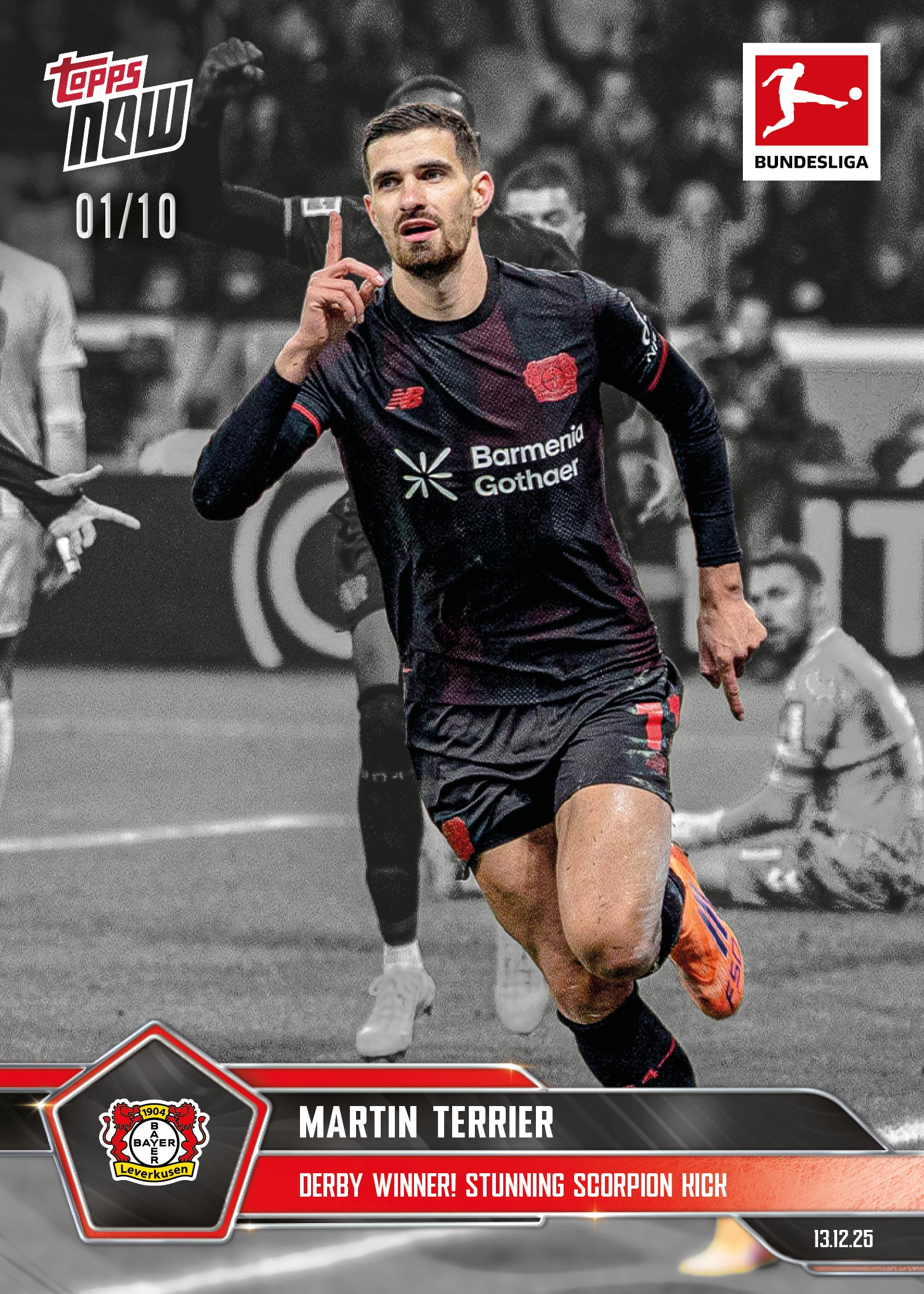Martin Terrier - 2025-26 Bundesliga Topps NOW - Card 80 - PR: 142 - Image 4