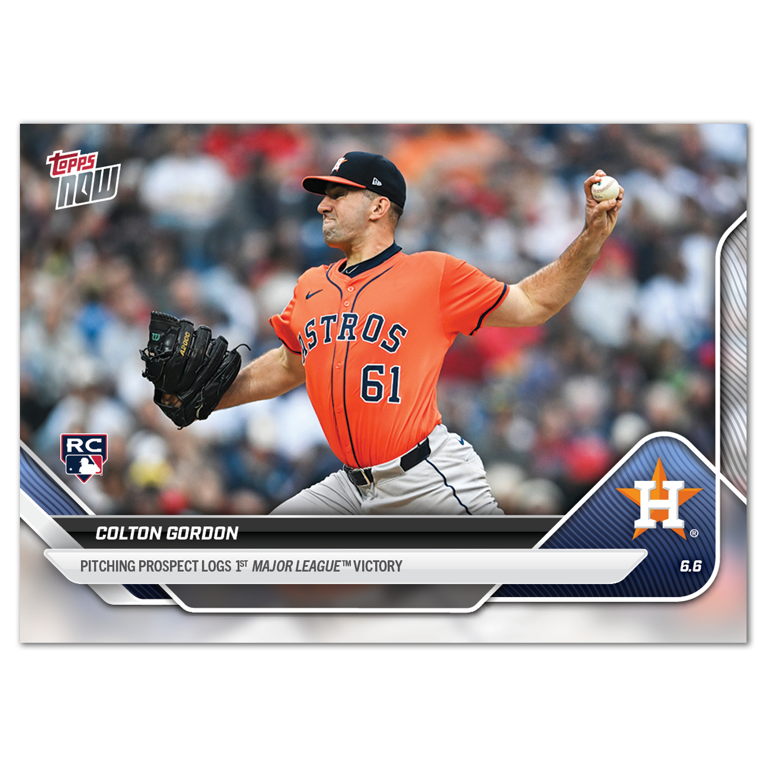 Colton Gordon - 2025 MLB Topps NOW - Card 264 - PR: 446