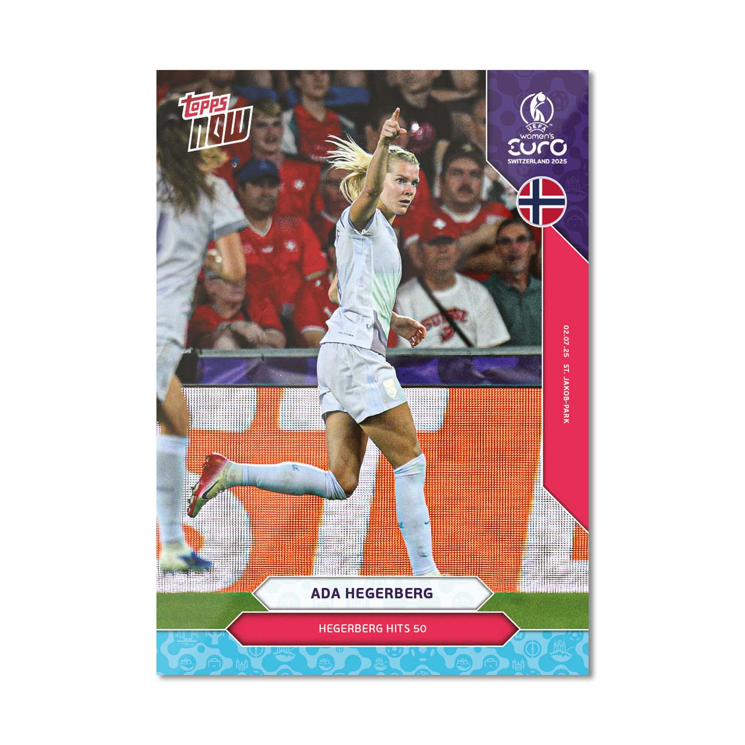 Ada Hegerberg - UEFA Women’s EURO 2025™ Topps NOW - Card 2 - PR: 248