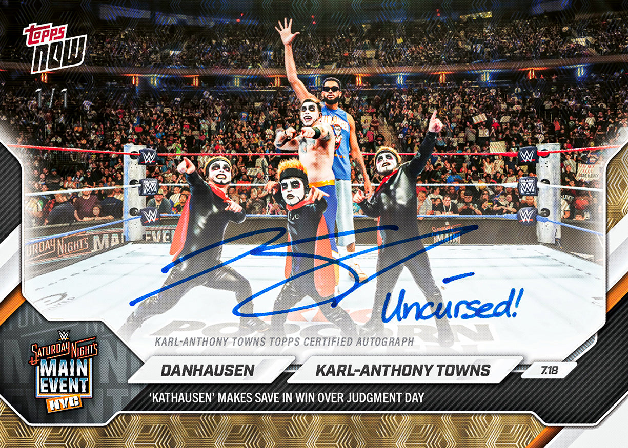 Danhausen/Karl-Anthony Towns - 2026 WWE Topps NOW - Card 72 - PR: 3491 - Image 2