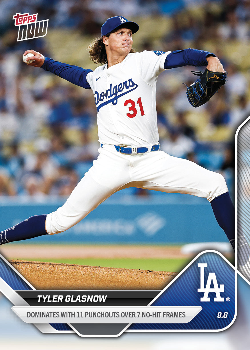 Tyler Glasnow - 2025 MLB Topps NOW - Card 680 - PR: 594