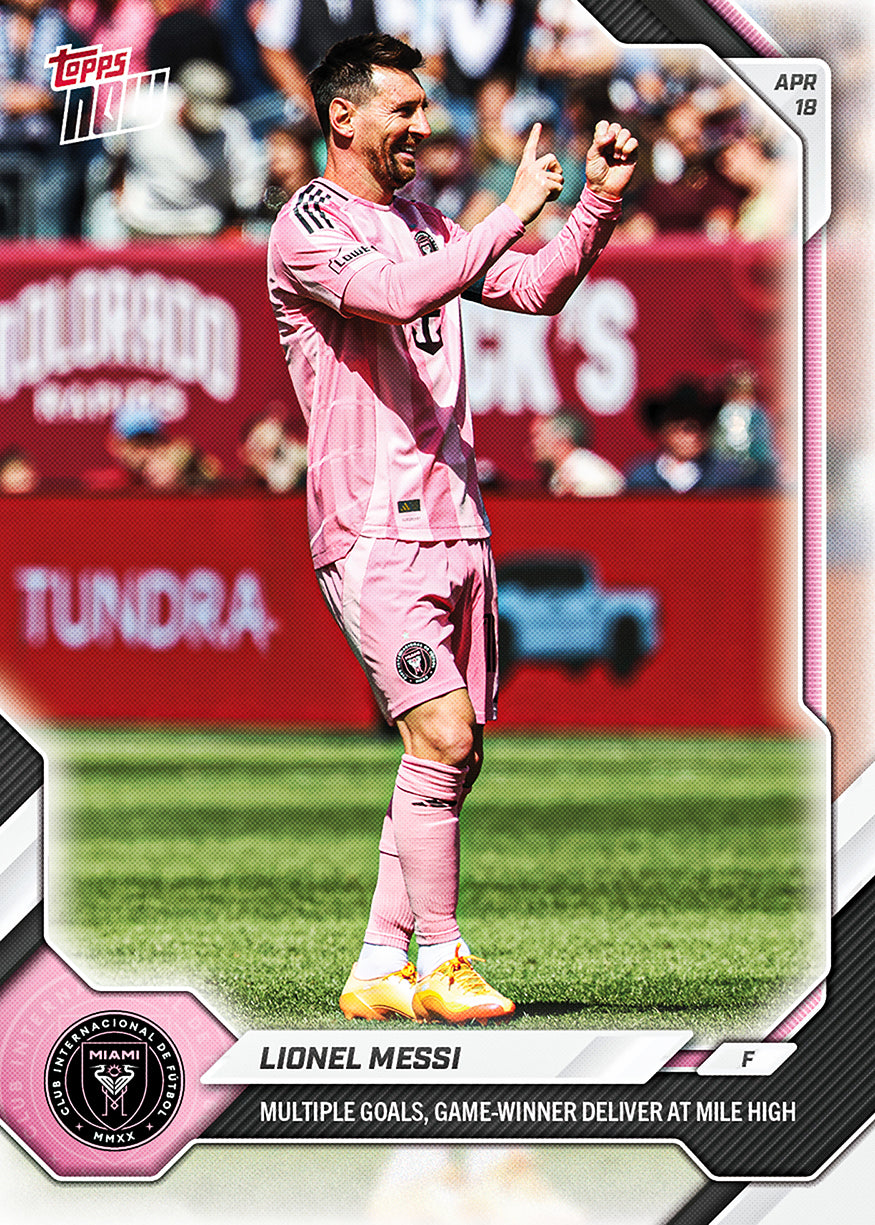 Lionel Messi - 2026 MLS Topps NOW - Card 27 - PR: 2921
