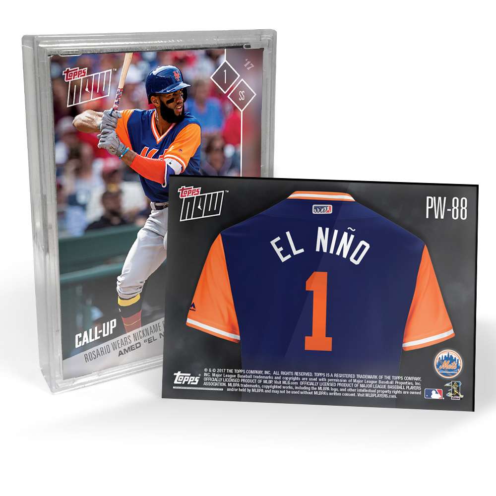 2017 Mets Players Weekend - TOPPS NOW 5-Card Team Set - Print Run: 179 Sets