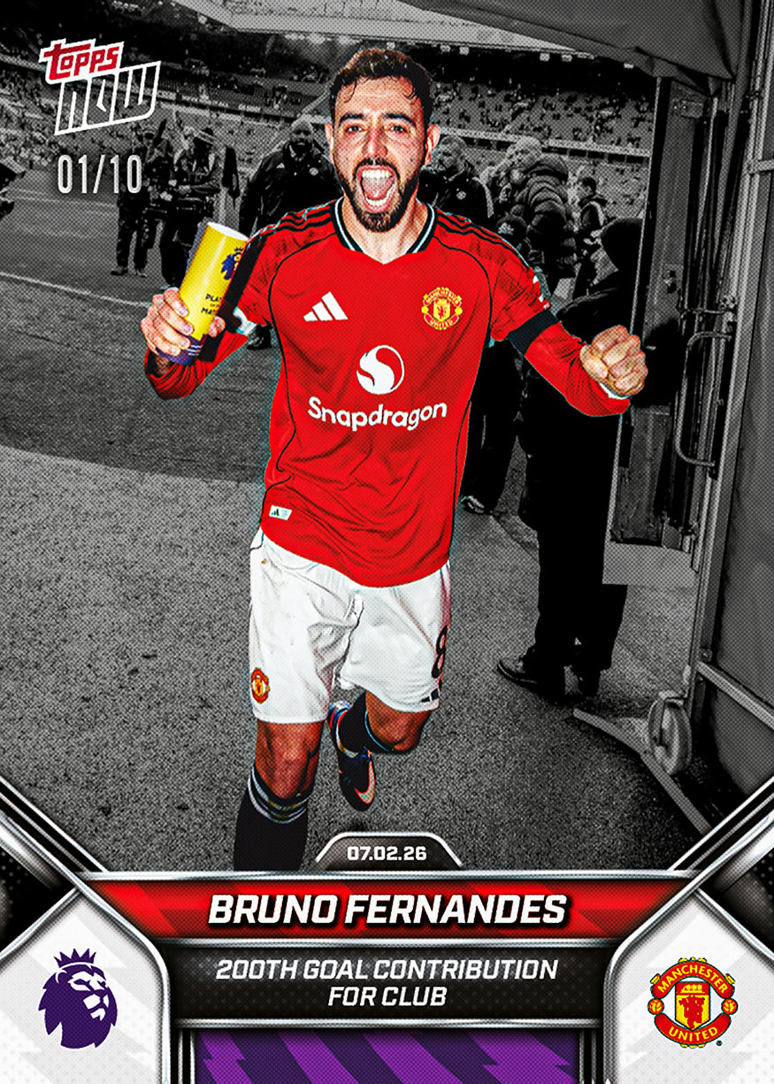 Bruno Fernandes - 2025-26 Premier League Topps NOW - Card 132 - PR: 1393 - Image 4
