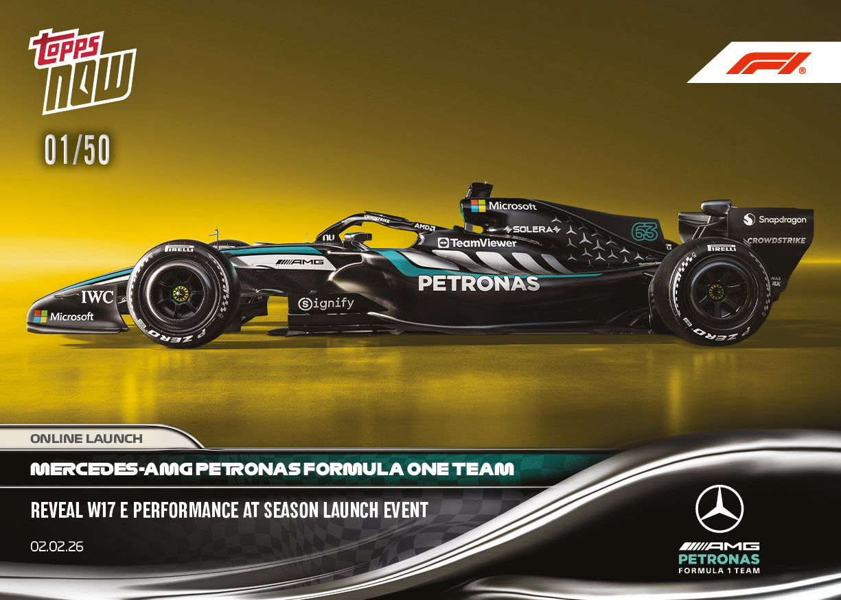 Mercedes-AMG PETRONAS Formula One Team - 2026 Formula 1 Topps NOW - Card 7 - PR: 2492 - Image 7